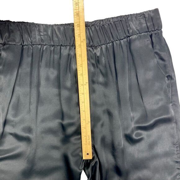 Zara Satin Silky Pleated Dress Pants Womens XXL Straight Leg Comfy Lightweight - Picture 10 of 14